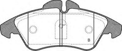 OPEN PARTS bpa057800 -  Комплект тормозных колодок, дисковый тормоз